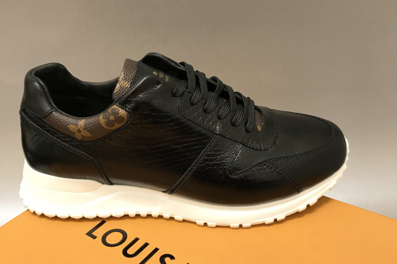 Louis Vuitton 1A41BC LV Run Away sneaker in Black Calf leather