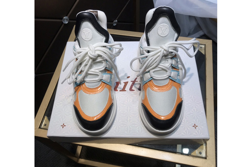 Louis Vuitton 1A4X6V LV Archlight sneaker in Technical fabric With Orange