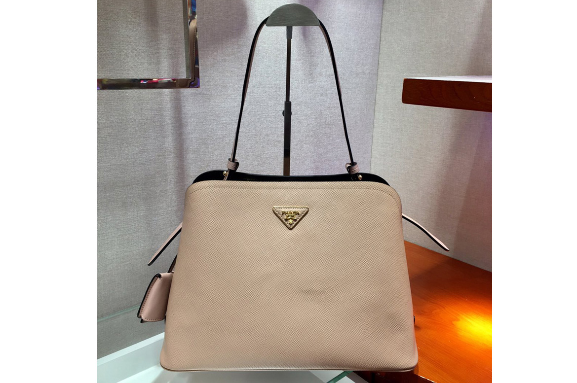Prada 1BA249 Matinee handbags Pink Saffiano leather