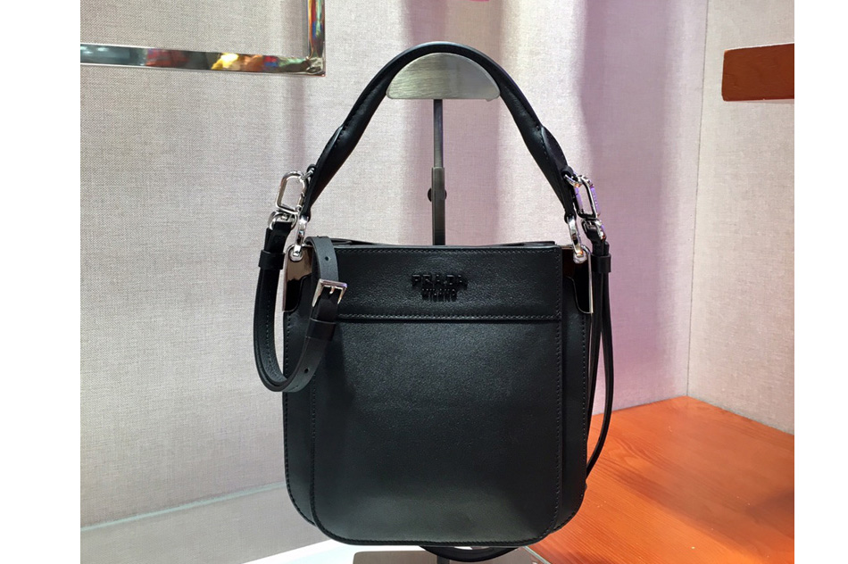 Prada 1BC082 Margit Small leather bags Black Calf leather