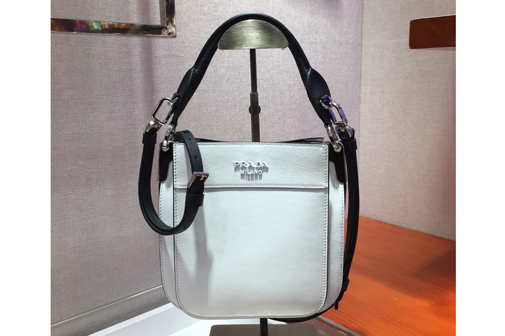 Prada 1BC082 Margit Small leather bags White Calf leather