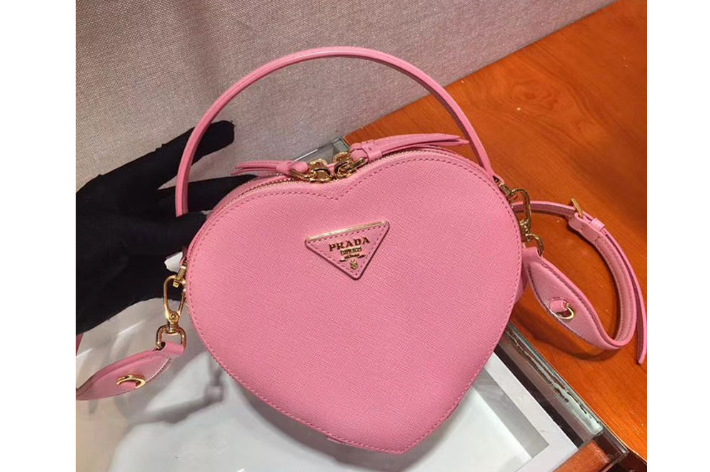 Prada 1BH144 Odette Bags Pink Saffiano leather
