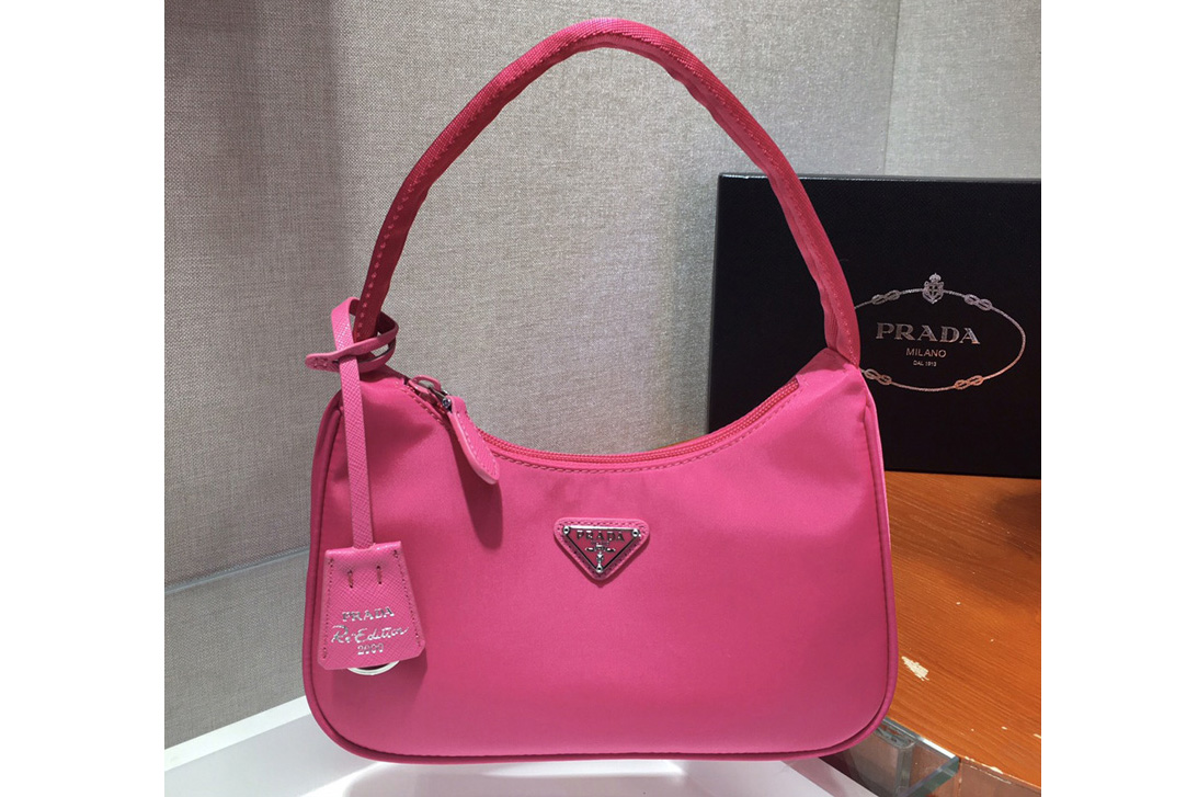 Prada 1NE515 Re-Edition 2000 nylon mini-bag in Rosy Nylon