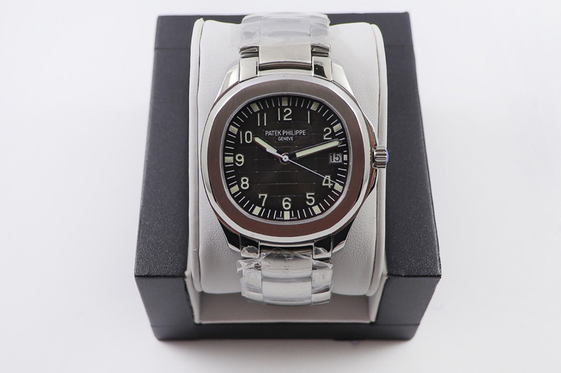 Patek Philippe Aquanaut 5167A SS ZF 1:1 Best Edition Black Dial on SS Bracelet 324CS (Free box)