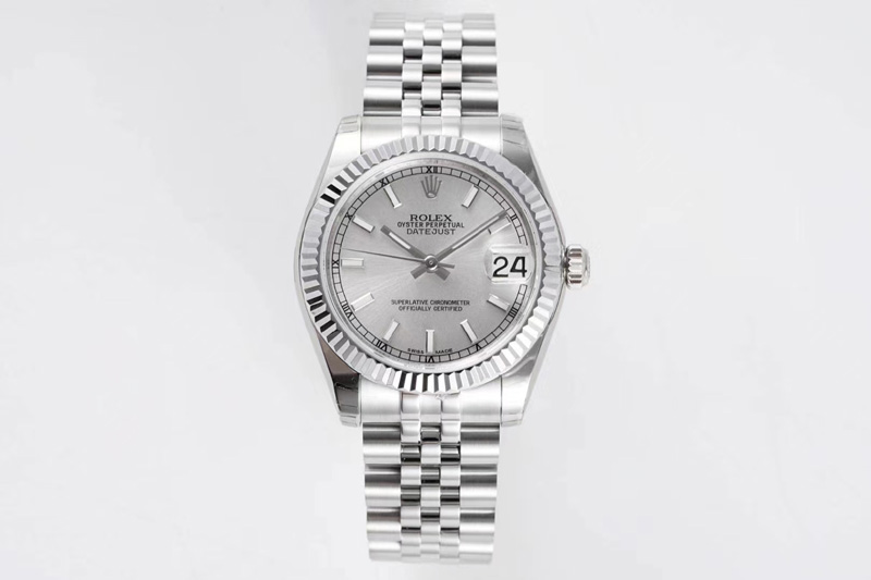 Rolex Datejust 31mm 178274 SS GSF Best Edition Silver Stick Markers Dial on SS Jubilee Bracelet SEIKO NH05A
