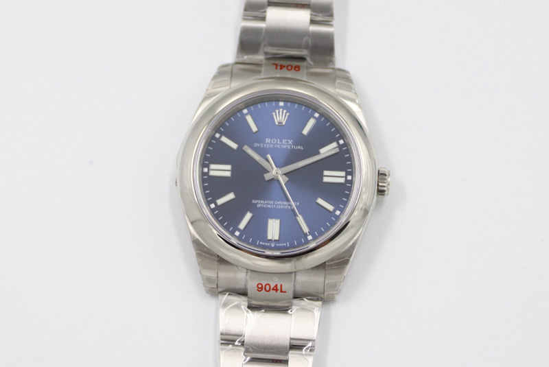 Rolex Oyster Perpetual 41mm 124300 EWF Best Edition Blue Dial on SS Bracelet A3230