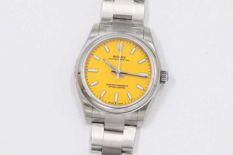 Rolex Oyster Perpetual 31mm 277200 EWF Best Edition Yellow Dial on SS Bracelet 6T15