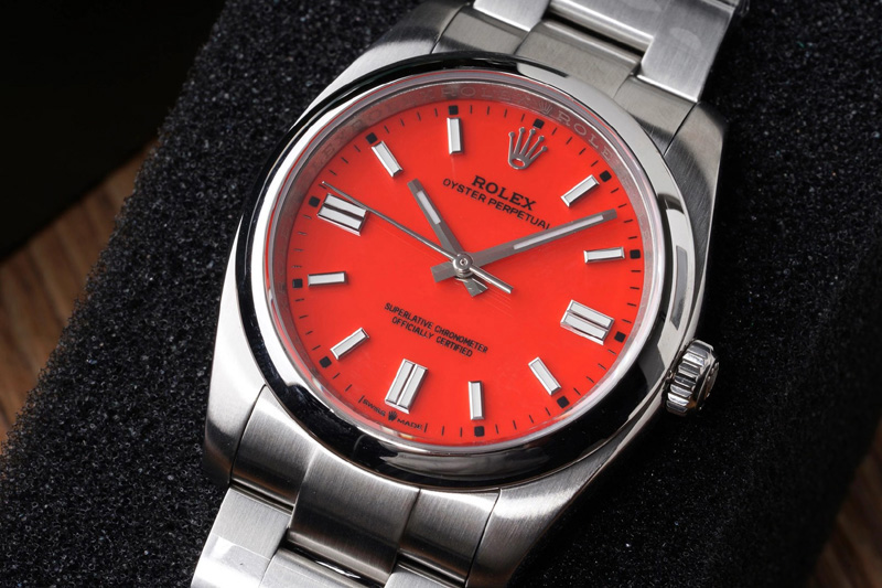 Rolex Oyster Perpetual 126000 36mm KRF 1:1 Best Edition 904L Steel Red Dial A2824