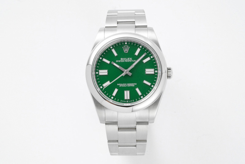 Rolex Oyster Perpetual 41mm 124300 GMF 1:1 Best Edition 904L Steel Green Dial on SS Bracelet SA3230