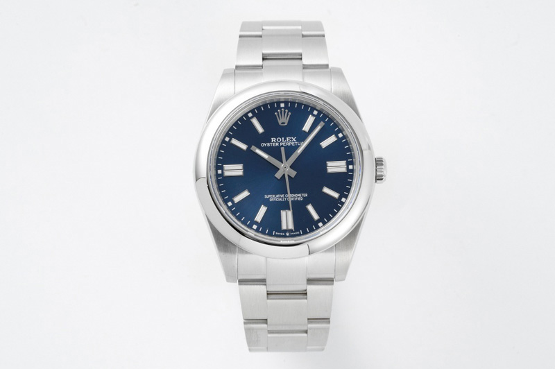 Rolex Oyster Perpetual 41mm 124300 GMF 1:1 Best Edition 904L Steel Blue Dial on SS Bracelet SA3230