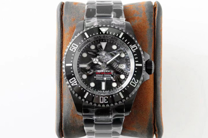 Rolex Sea-Dweller 126660 Blaken Rof 1:1 Best Edition DLC Case and Bracelet A2824