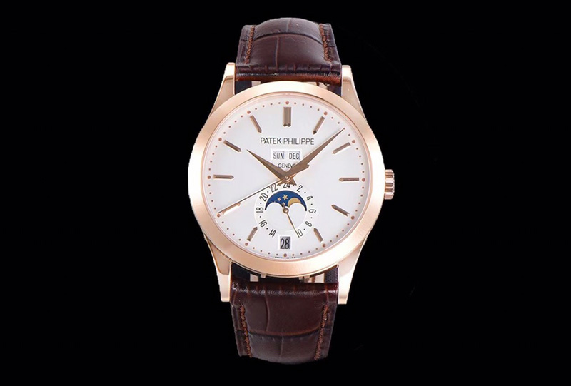 Patek Philippe Annual Calendar Complications 5396 RG GRF Best Edition White dial on Brown leather strap A324