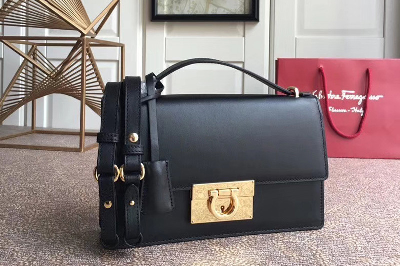 Ferragamo 21E099 Aileen Bags in Black calfskin leather