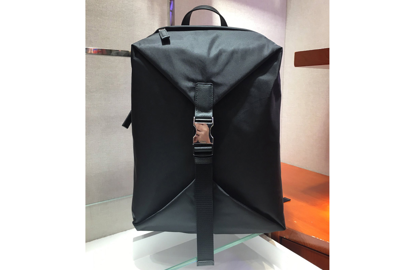 Prada 2VZ028 Nylon Backpack in Black Nylon