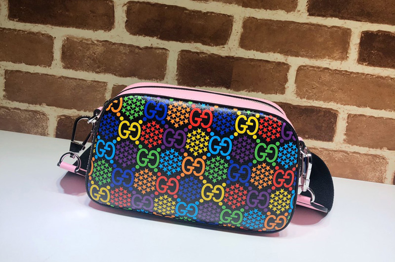 Gucci 574886 Small GG Psychedelic shoulder bag in GG Psychedelic soft Supreme canvas