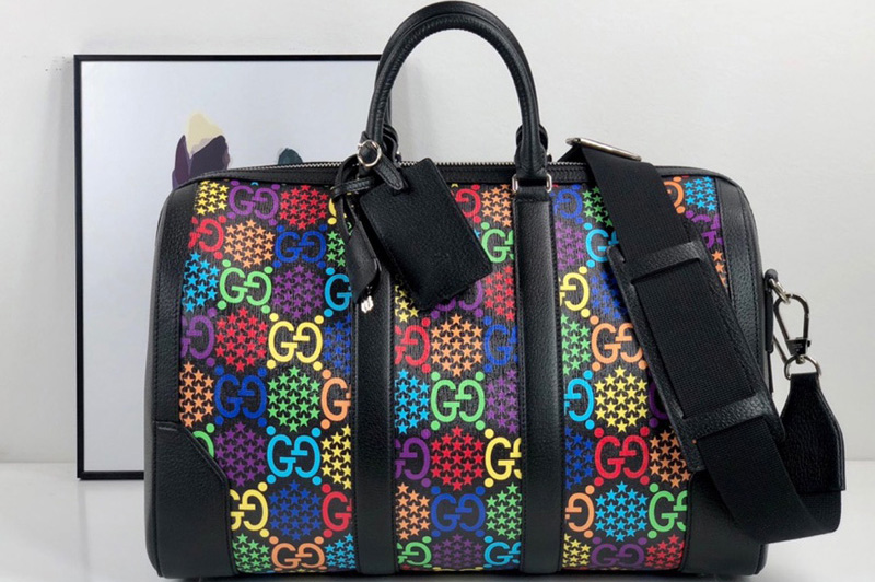 Gucci 601294 Medium GG Psychedelic carry-on duffle Bag in GG Psychedelic Supreme canvas
