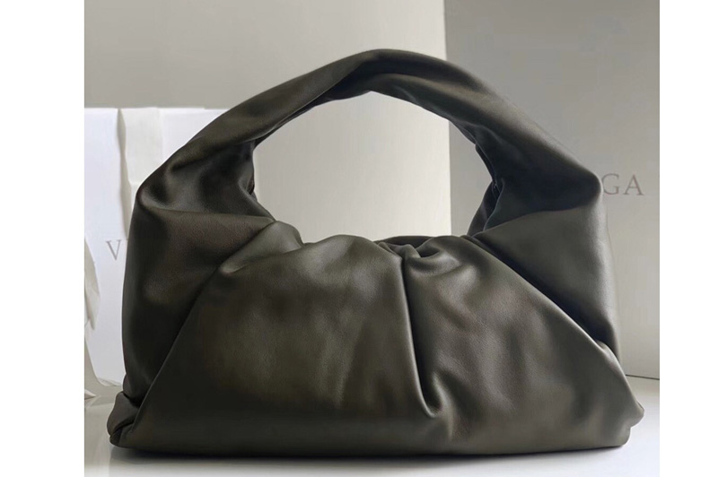 Bottega Veneta 610524 The shoulder Pouch bag in Avocado Calfskin Leather