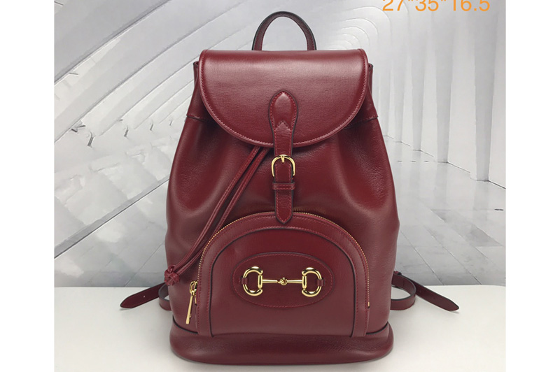 Gucci 620849 Gucci 1955 Horsebit backpack in Red leather