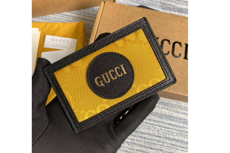 Gucci 625578 Gucci Off The Grid card case in Yellow GG nylon