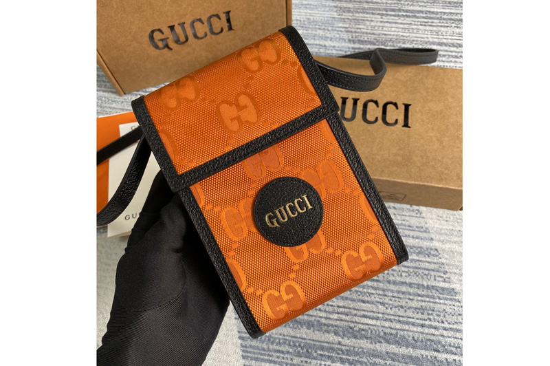 Gucci 625599 Gucci Off The Grid mini bag in Orange GG nylon