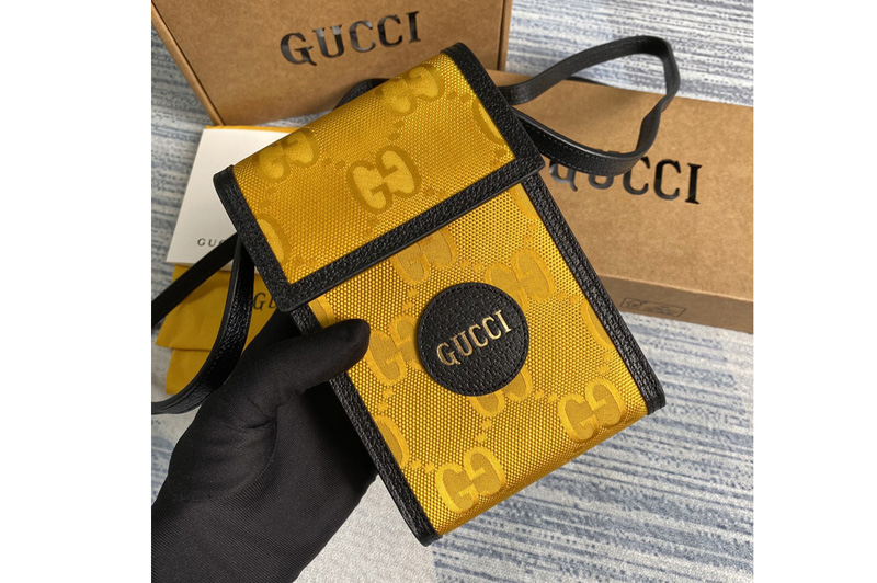 Gucci 625599 Gucci Off The Grid mini bag in Yellow GG nylon