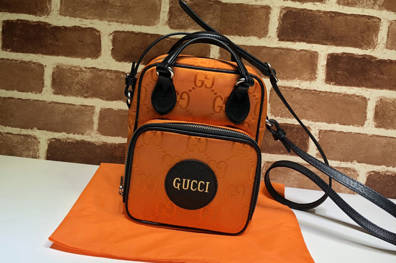 Gucci 625850 Gucci Off The Grid shoulder bag in Orange GG nylon