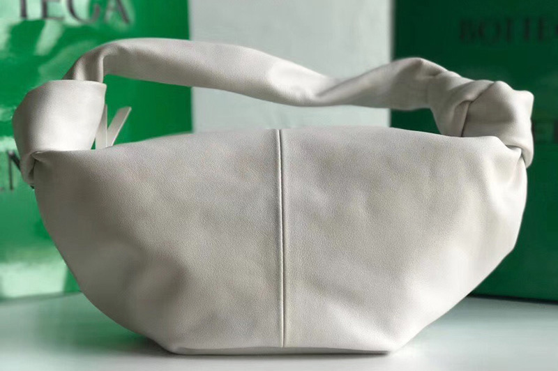 Bottega Veneta 629635 Mini top handle bag in White Calfskin Leather
