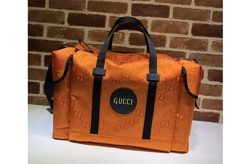 Gucci 630350 Gucci Off The Grid duffle bag in Orange GG nylon