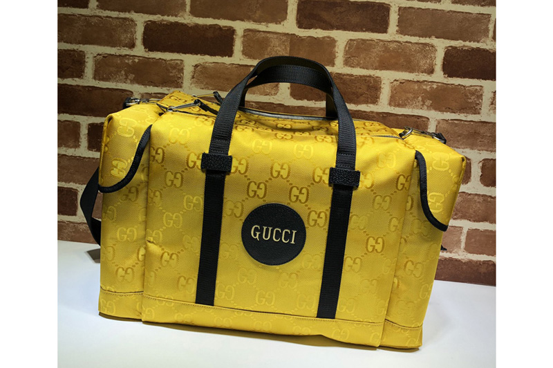Gucci 630350 Gucci Off The Grid duffle bag in Yellow GG nylon