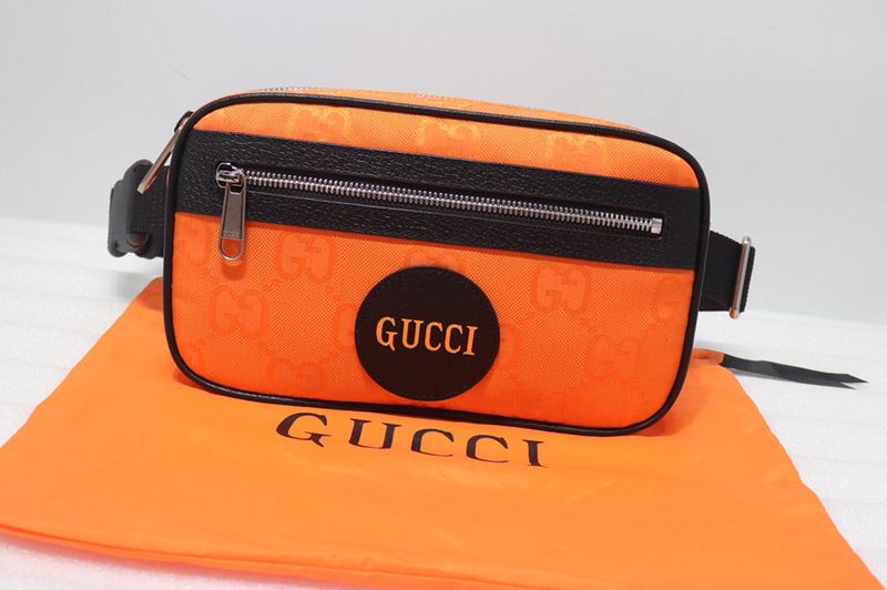 Gucci 631341 Gucci Off The Grid belt bag in Orange GG nylon