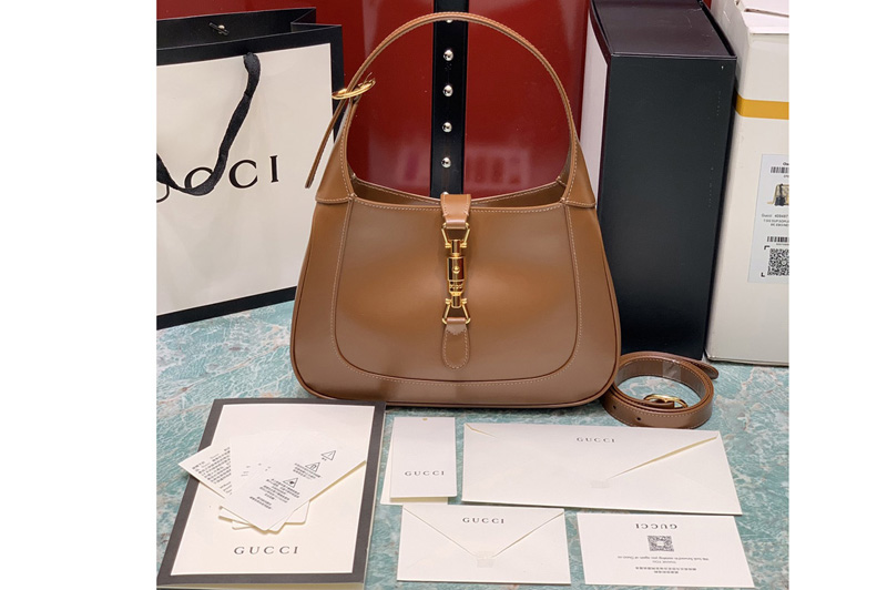 Gucci 636709 Jackie 1961 small hobo bag in Brown leather