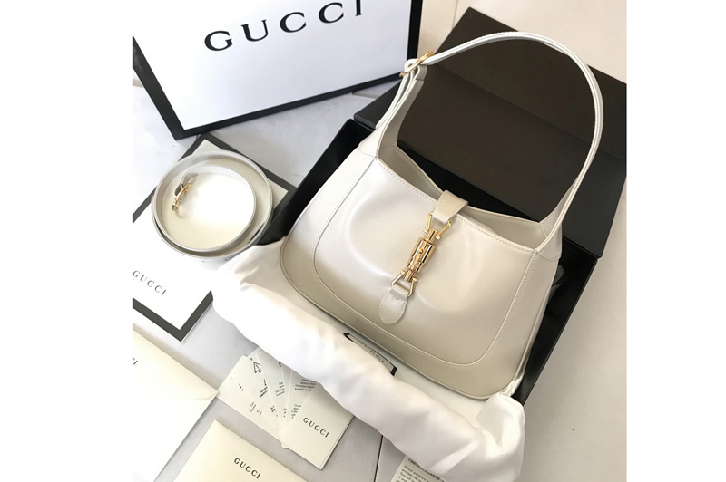 Gucci 636709 Jackie 1961 small hobo bag in White leather