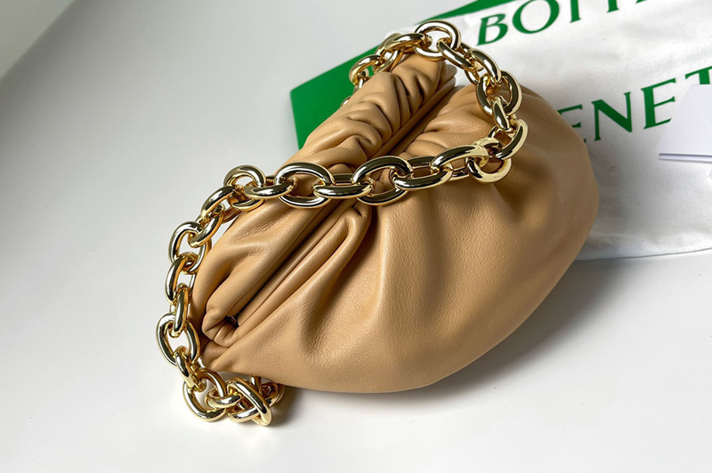 Bottega Veneta 651445 Belt Chain Pouch in Sand Nappa leather