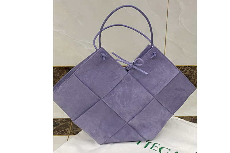 Bottega Veneta 652057 Tote bag in Purple Intrecciato Nappa Leather