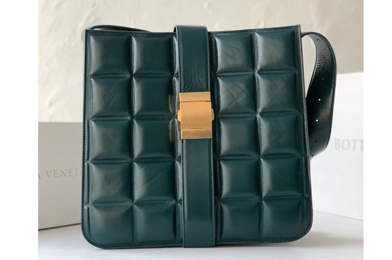 Bottega Veneta 578344 padded marie bag in Green Calfskin Leather