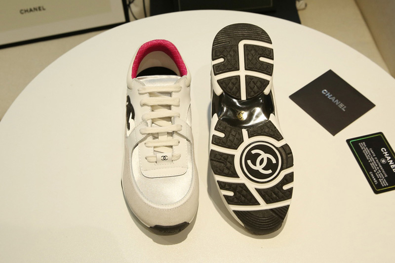 Womens and Mens CC Sneakers Mix White/Rose Leather