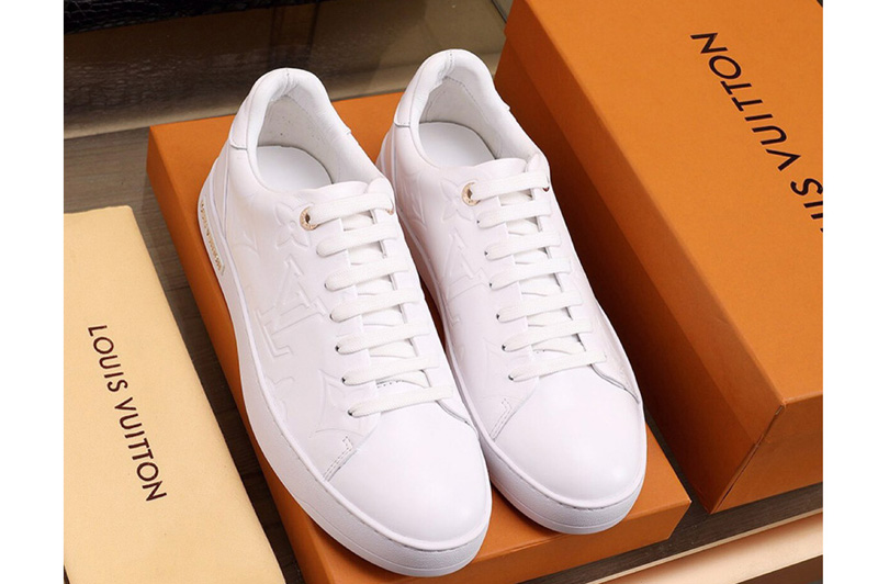 Men's Louis Vuitton Luxembourg sneaker and Shoes White Monogram Calf leather