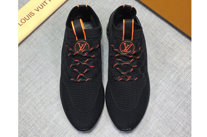 Men's Louis Vuitton Fastlane sneaker and Shoes Black Denim