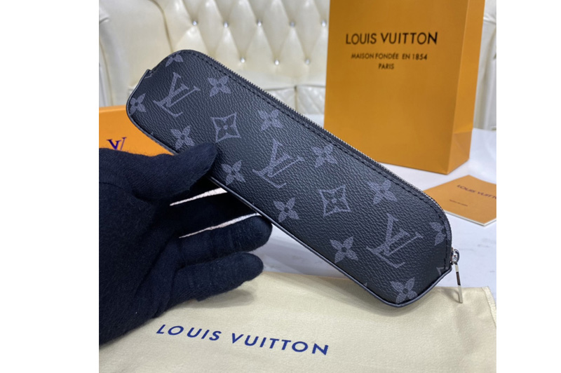 Louis Vuitton GI0199 LV pencil pouch Elizabeth in Monogram Eclipse canvas