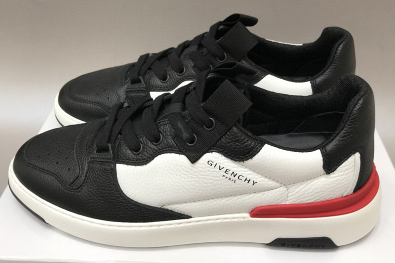 Mens Givenchy BH002 Wing low-top Multicolor sneakers in White/Black/Red Leather