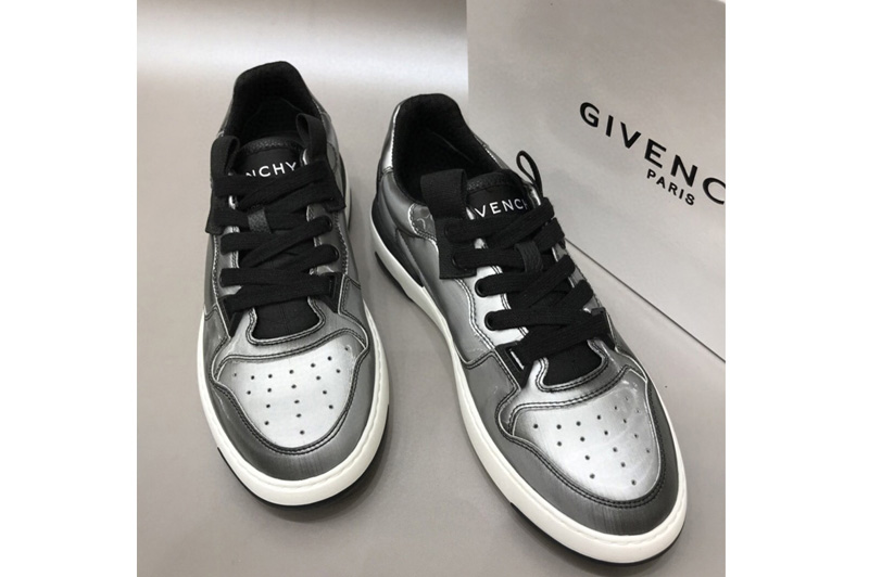 Mens Givenchy BH002 Wing low-top Multicolor sneakers in Gray/Black Leather