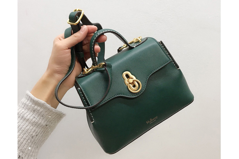 Mulberry HH5059 Mini Seaton Bag in Green Small Classic Grain