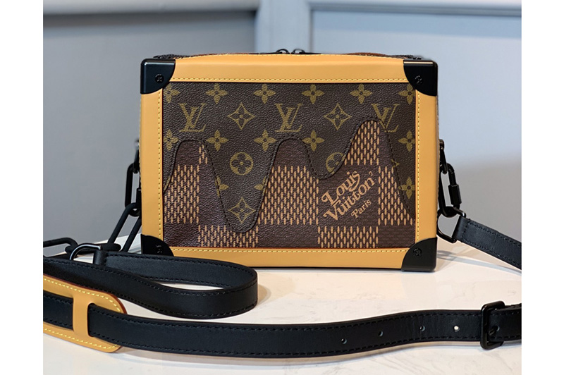 Louis Vuitton M40381 LV Soft Trunk Messenger bag in Damier Ebene Canvas and Monogram Canvas
