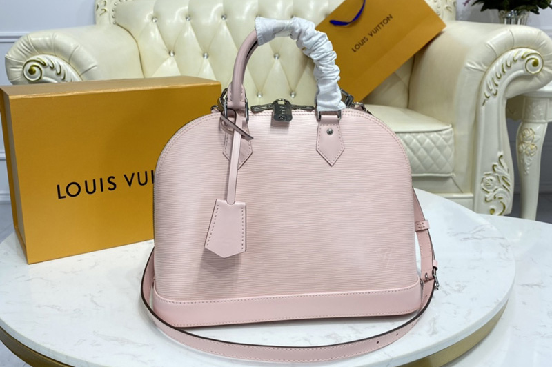 Louis Vuitton M40302 LV Alma PM handbag in Pink Epi Leather
