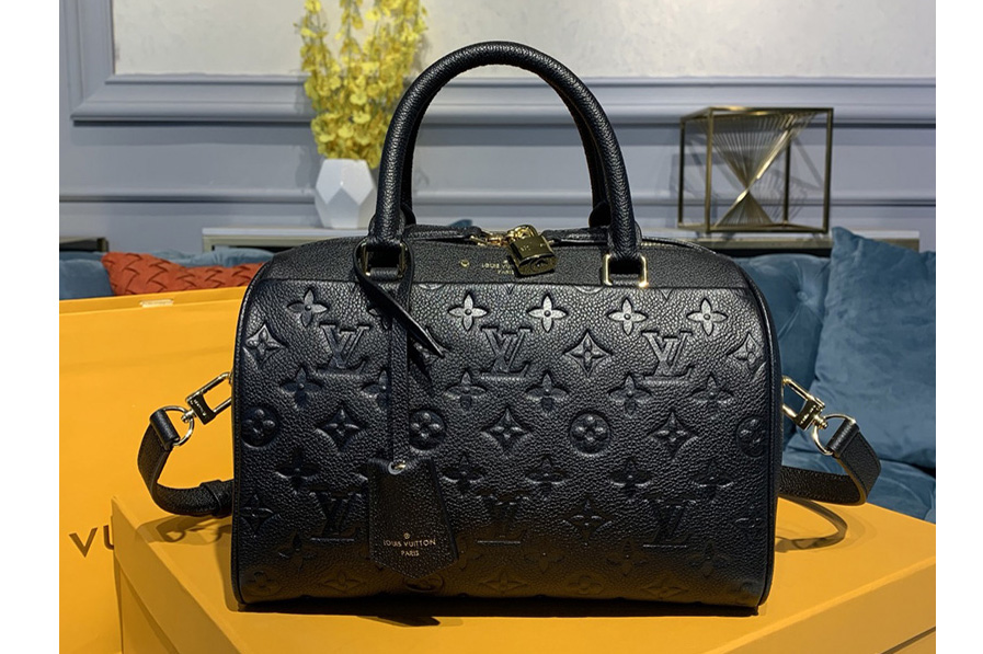 Louis Vuitton M42401 Speedy Bandouliere 25 handbag in Black Monogram Empreinte leather