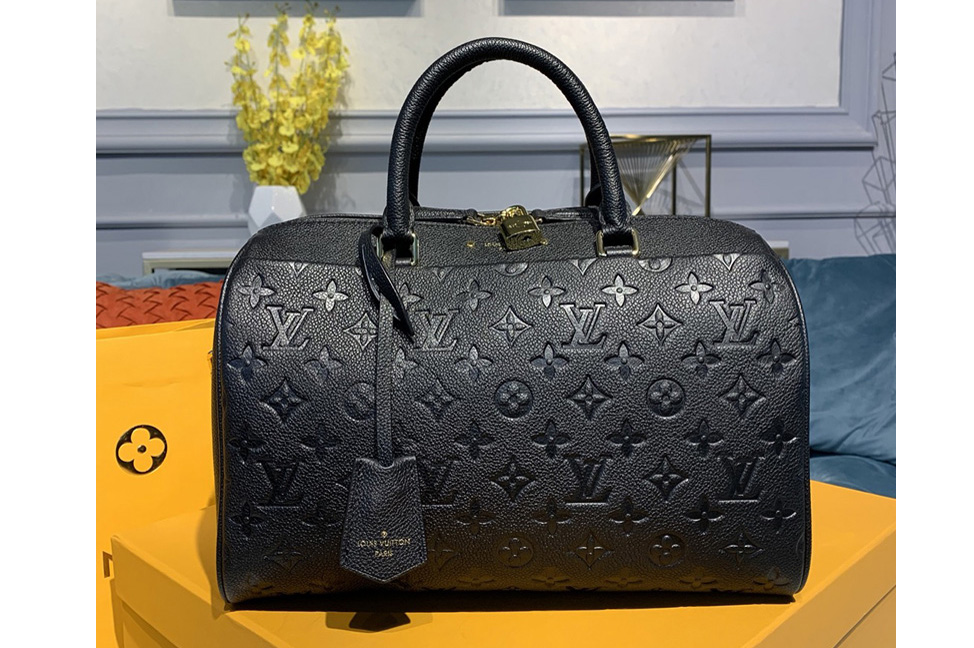 Louis Vuitton M42406 Speedy Bandouliere 30 handbag in Black Monogram Empreinte leather