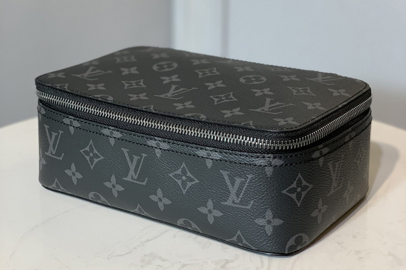 Louis Vuitton M43689 LV Packing Cube MM in Monogram Eclipse Canvas