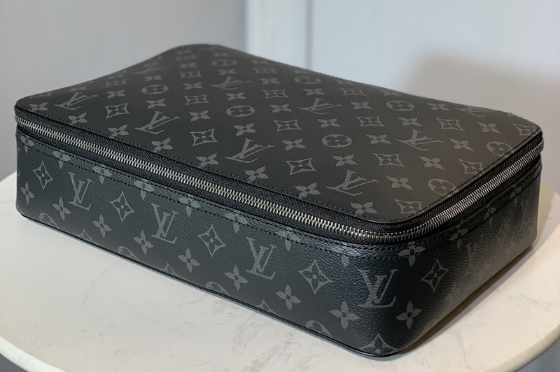 Louis Vuitton M43690 LV Packing Cube GM in Monogram Eclipse Canvas