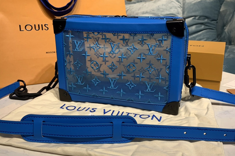 Louis Vuitton M45074 LV Soft Trunk messenger bag in Monogram Seethrough mesh