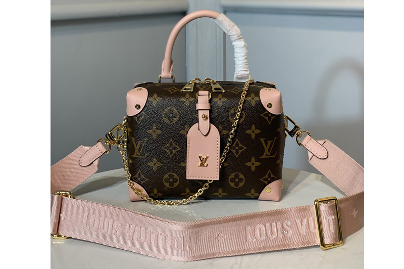 Louis Vuitton M44683 LV petitie malle souple Bag in Monogram canvas With Pink